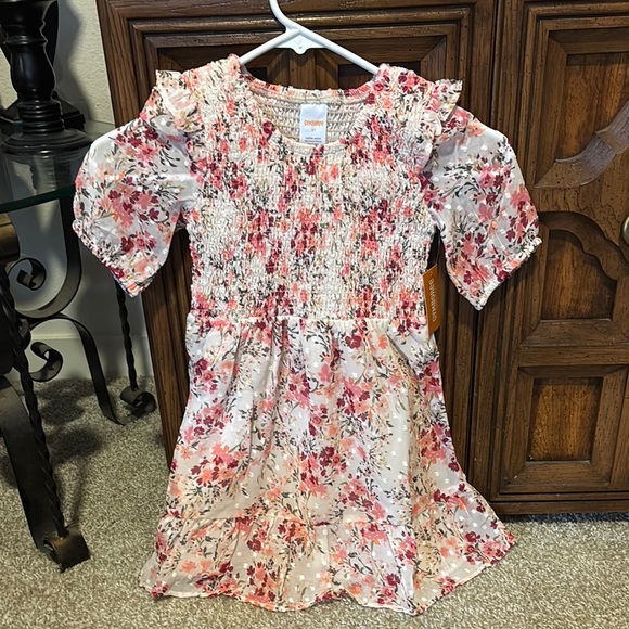 Gymboree Other - Floral Pink and White Kids Dress